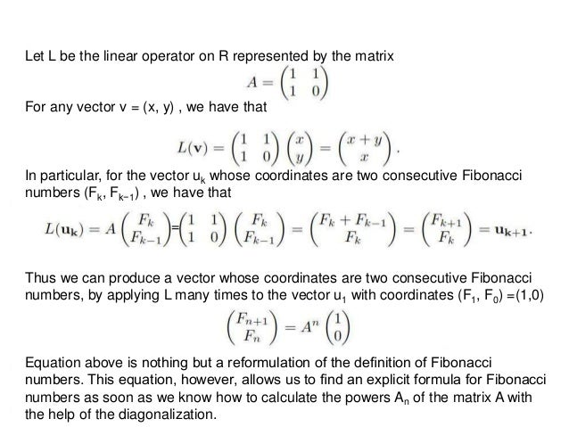 Fibonacci numbers and matrices